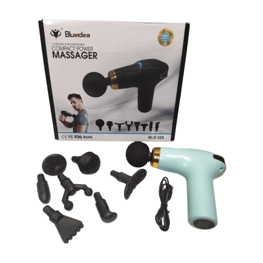 BLUEIDEA 8IN1 COMPACT POWER BODY MASSAGER BLD 328 (firozi)