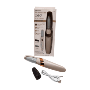 Pretty Gril Flawless Electronic Pedicure Tool, Rechargeable Foot File with USB Cable, Professional Callus Remover BD613