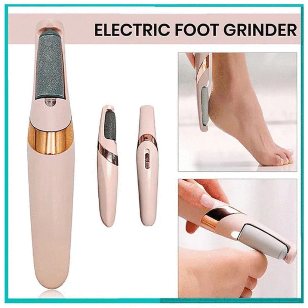 Pretty Gril Flawless Electronic Pedicure Tool, Rechargeable Foot File with USB Cable, Professional Callus Remover BD613