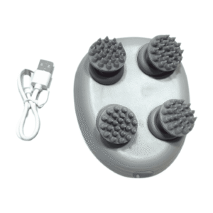 Smart Scalp Massager, Electric USB-Powered, 4 Massage Nodes, Silver OSK-701