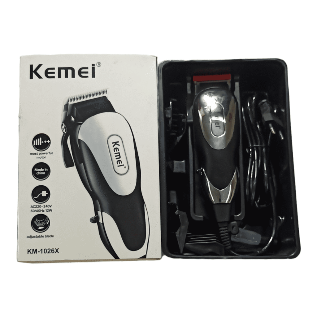 Kemei Professional Hair Clipper, Electric Trimmer for Men, KM-1026X.