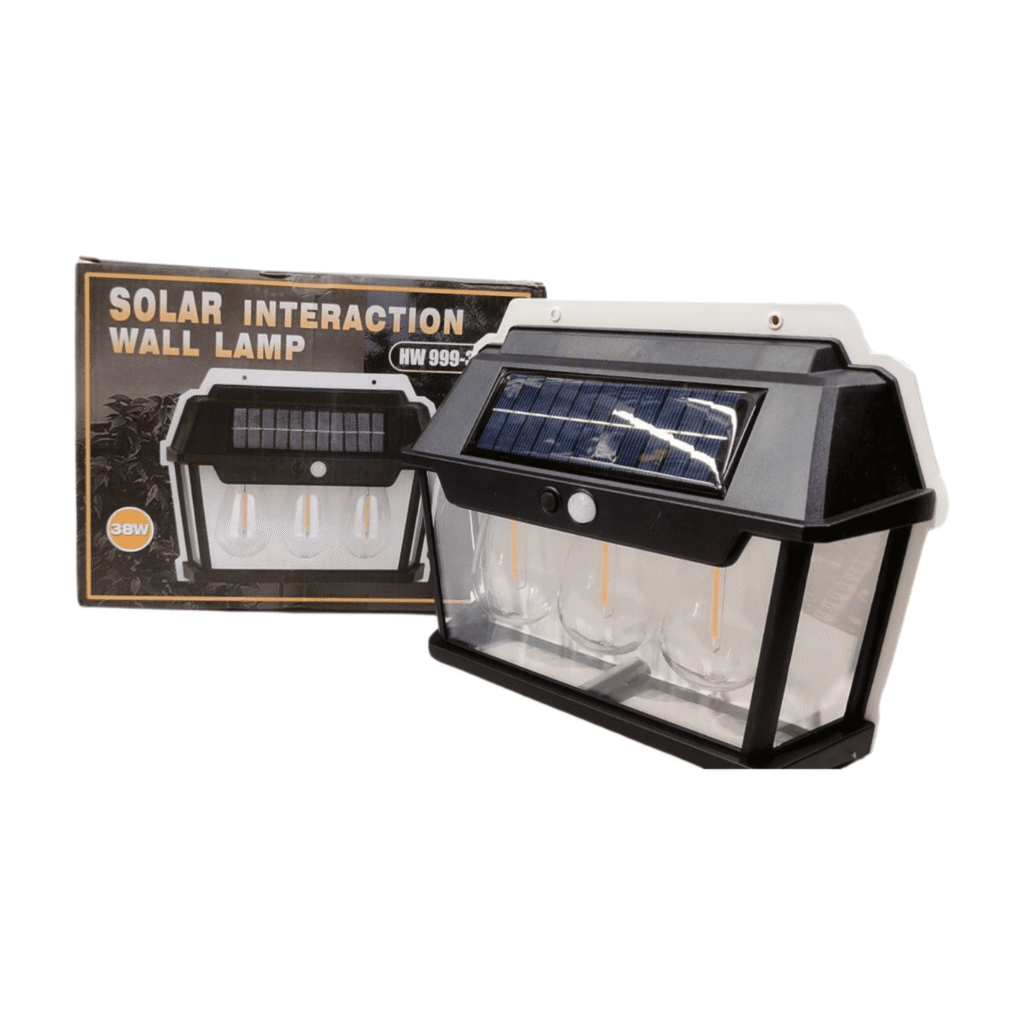 🌞 Solar Interaction Wall Lamp HW999-3W – Decorative Outdoor LED Lighting Fixture for Garden, Balcony & Home