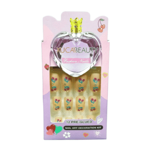 XUCA Beauty Fashion Nail Art Decoration Kit, 12 Pre Glued Nail Decorations