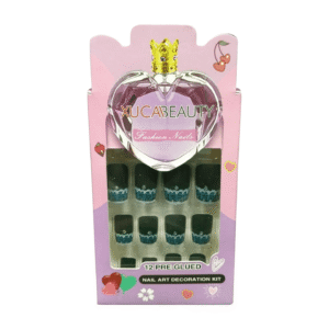 XUCA Beauty Fashion Nail Art Decoration Kit, 12 Pre Glued Nail Decorations