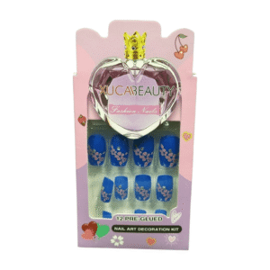 XUCA Beauty Fashion Nail Art Decoration Kit, 12 Pre Glued Nail Decorations