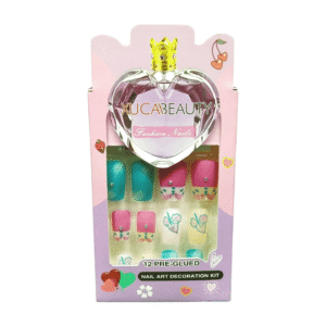 XUCA Beauty Fashion Nail Art Decoration Kit, 12 Pre Glued Nail Decorations