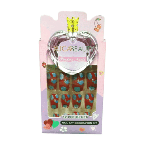 XUCA Beauty Fashion Nail Art Decoration Kit, 12 Pre Glued Nail Decorations