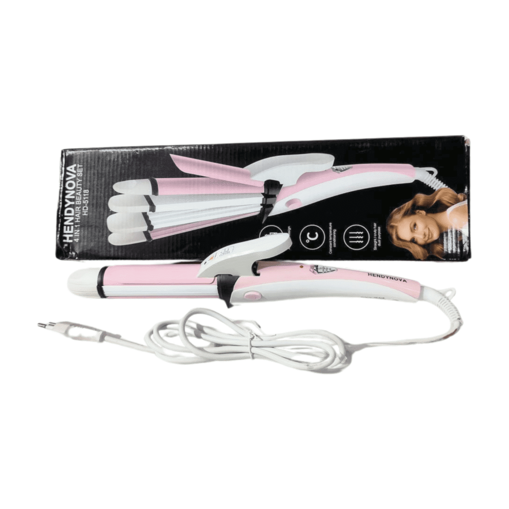 HENDYNOVA 4 IN 1 HAIR BEAUTY SET STRAIGHT, CURL, WAVE & RINGLETS.
