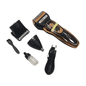 Geemy 3-in-1 Shaver & Trimmer Set GM-595 | Rechargeable Electric Shaver, Beard Trimmer & Nose Hair Trimmer for Men | Grooming Kit